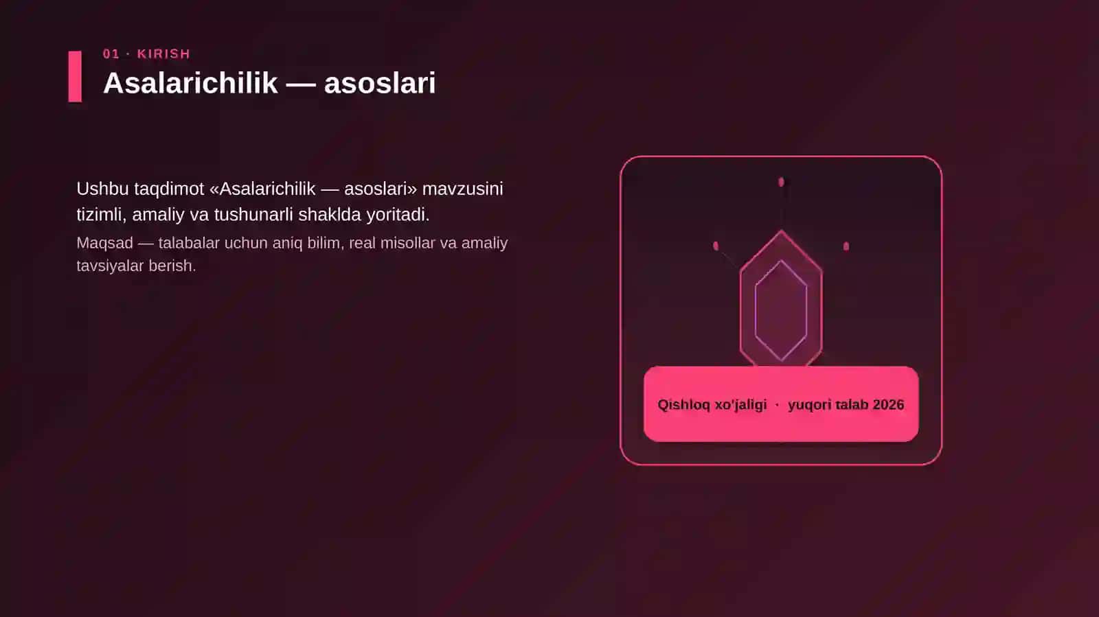 Asalarichilik — asoslari 3