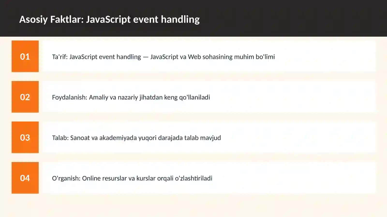 JavaScript event handling 3