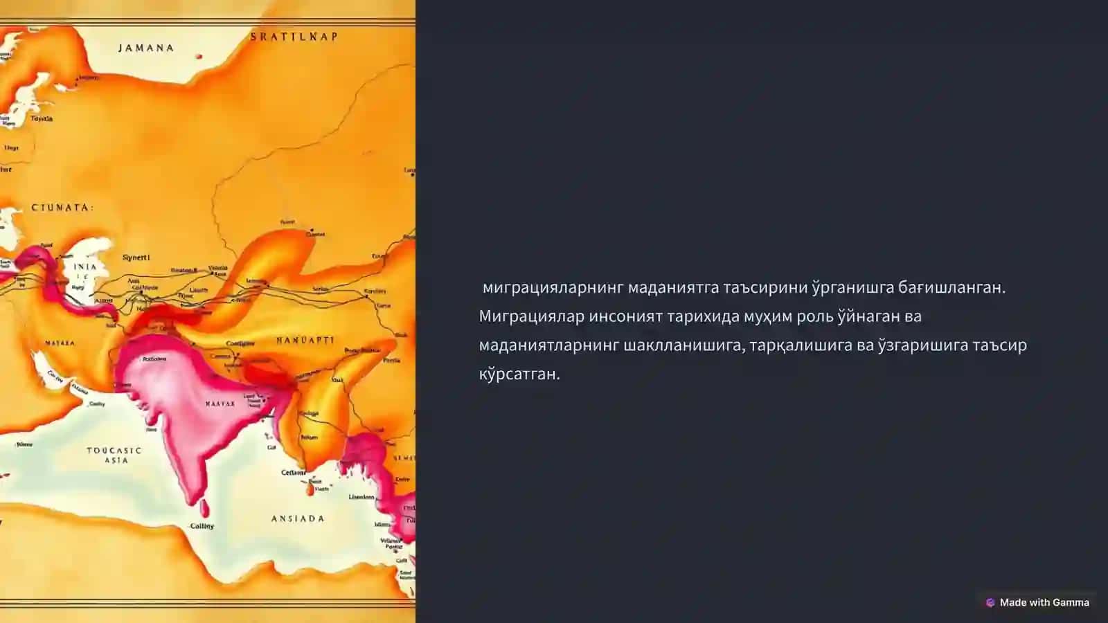 Миграция ва Маданият 3