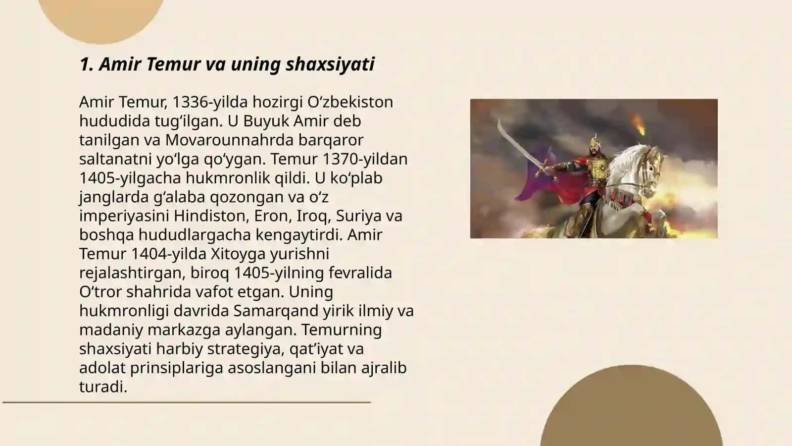 Amir Temur.Temur tuzuklari 3