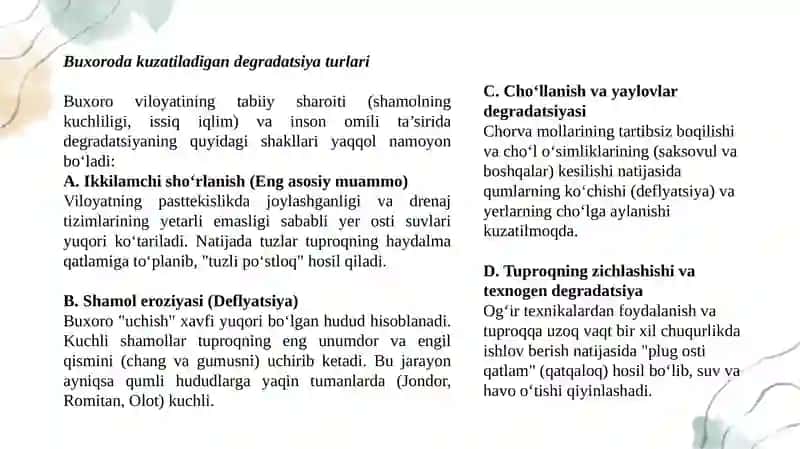 Buxorodatarqalgantuproqlarvadegradatsiyaturlari 3