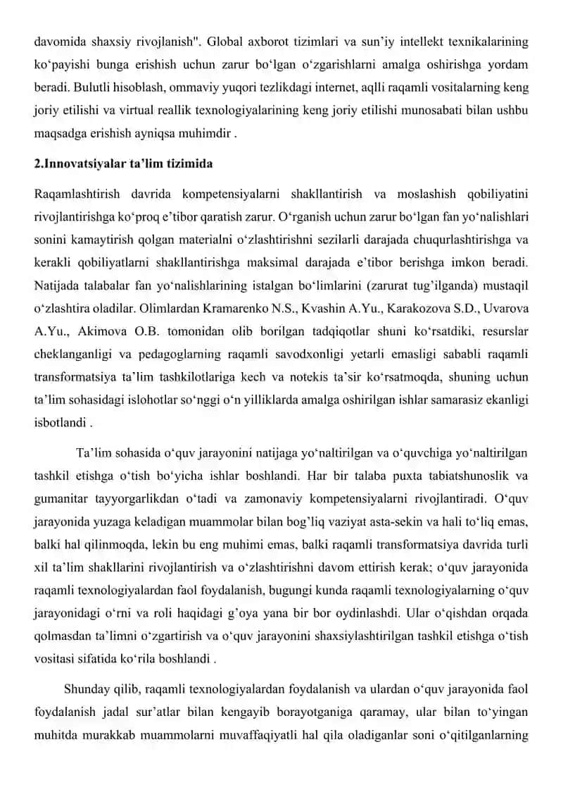 Ta’limda innovatsiyalar va raqamli transformatsiya 3