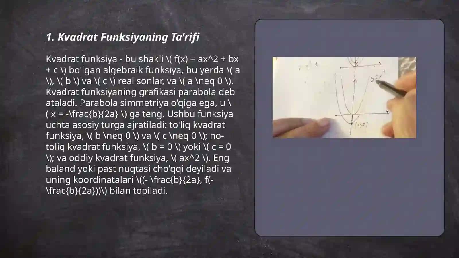 Kvadrat funksiya 3
