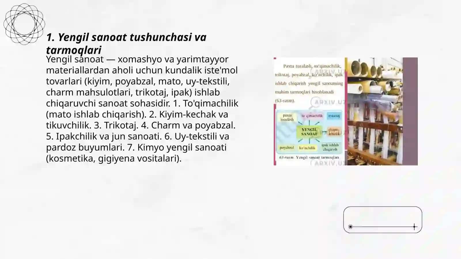 Yengil sanoat 8 sinf 3