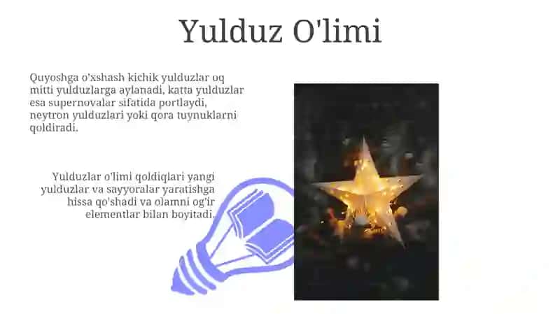 Yulduz Evolyutsiyasi 3