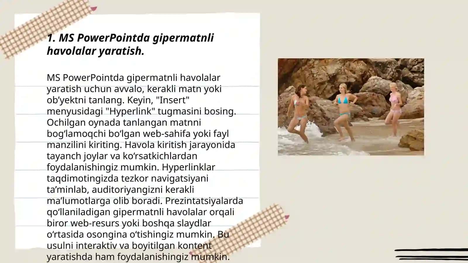 MS PowerPointda interaktiv taqdimotlar yaratish 3