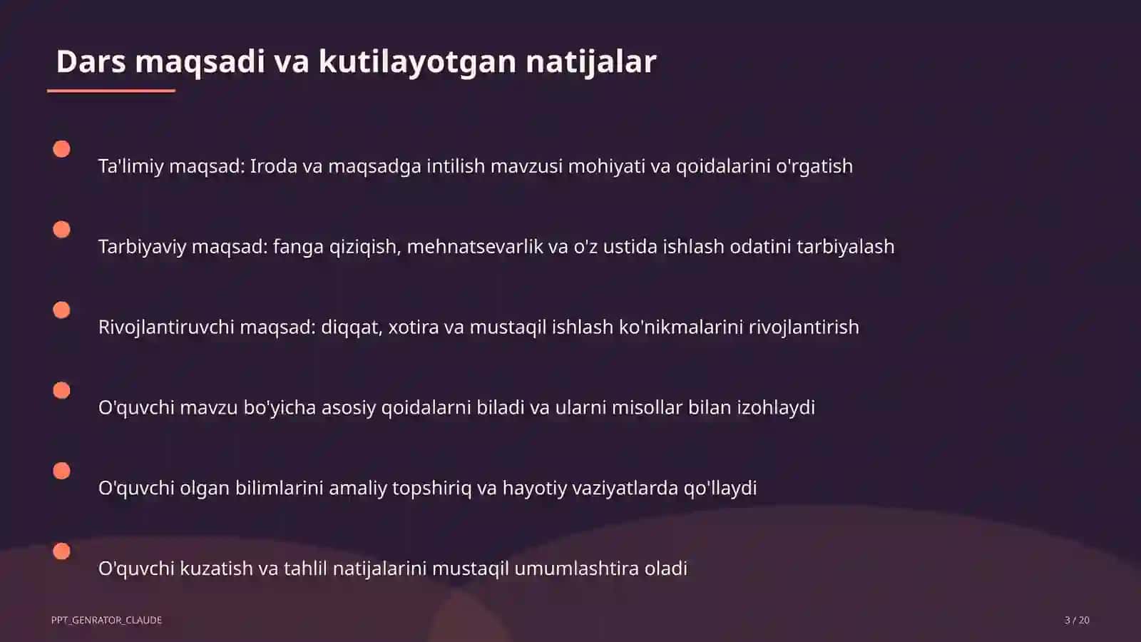 Iroda va maqsadga intilish (9-sinf) 3