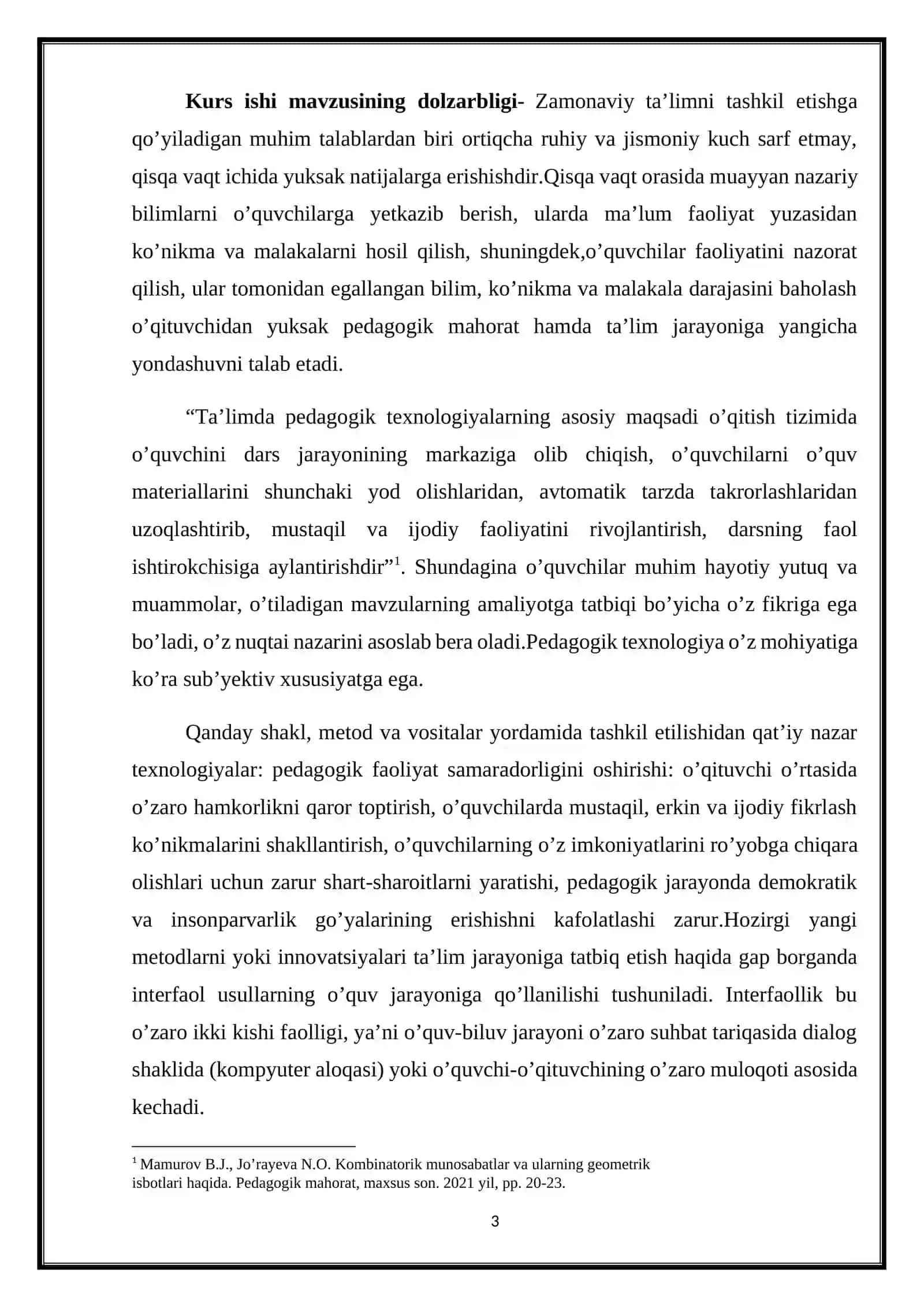 Arifmetik va geometrik progressiyani o'qitish metodikasi 3