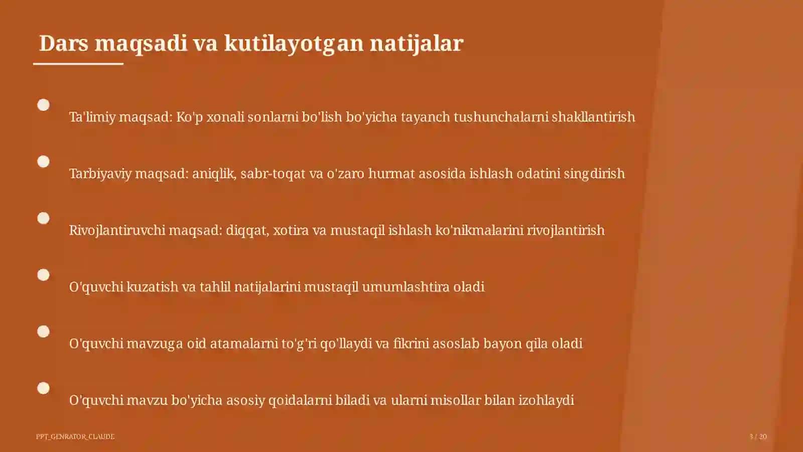 Ko'p xonali sonlarni bo'lish (4-sinf) 3