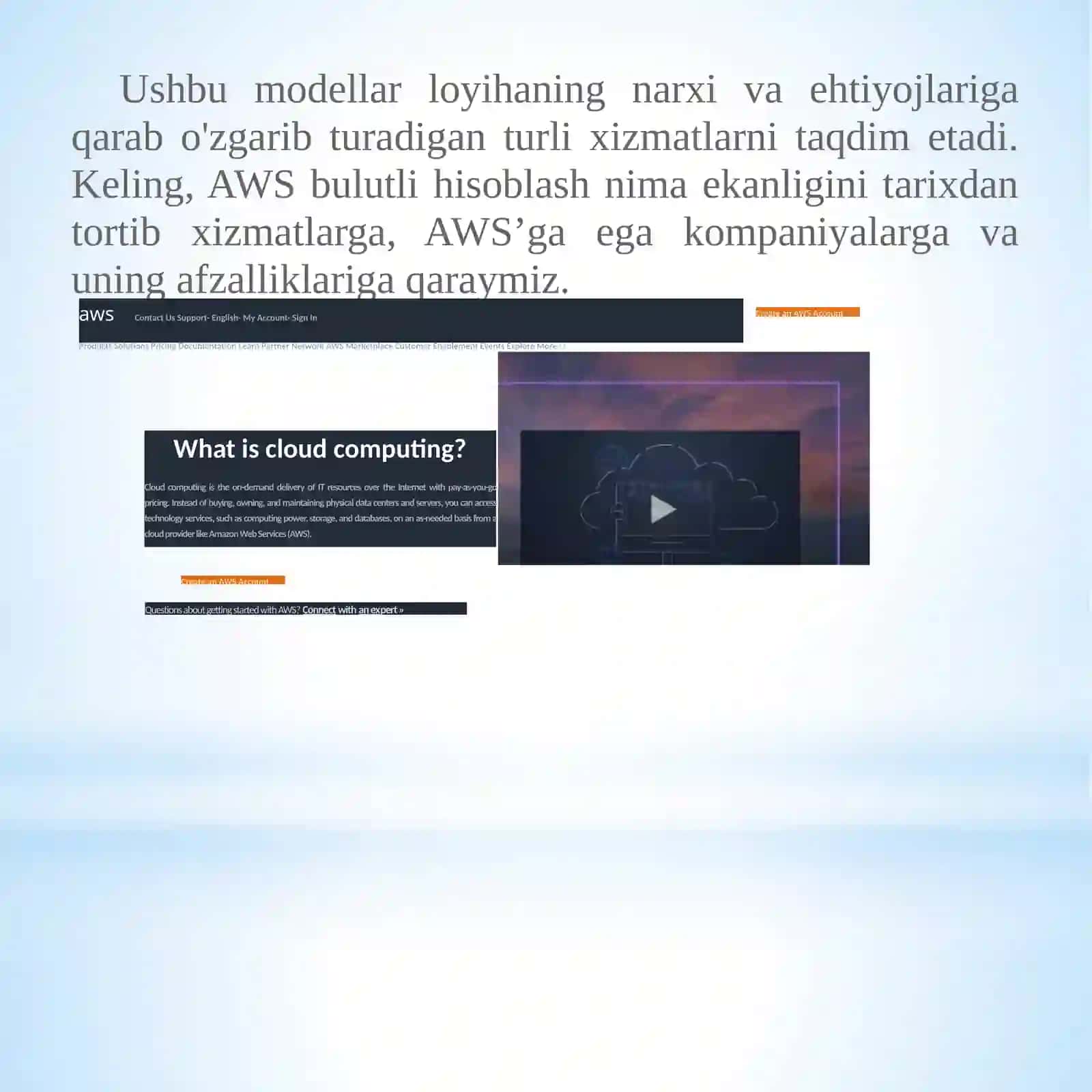 Amazon Cloud xizmatlari 3