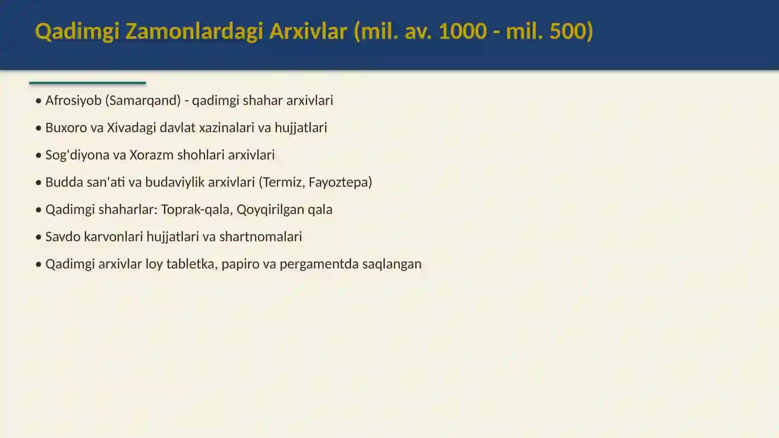 Turkiston oʻlkasida arxiv ishi 3