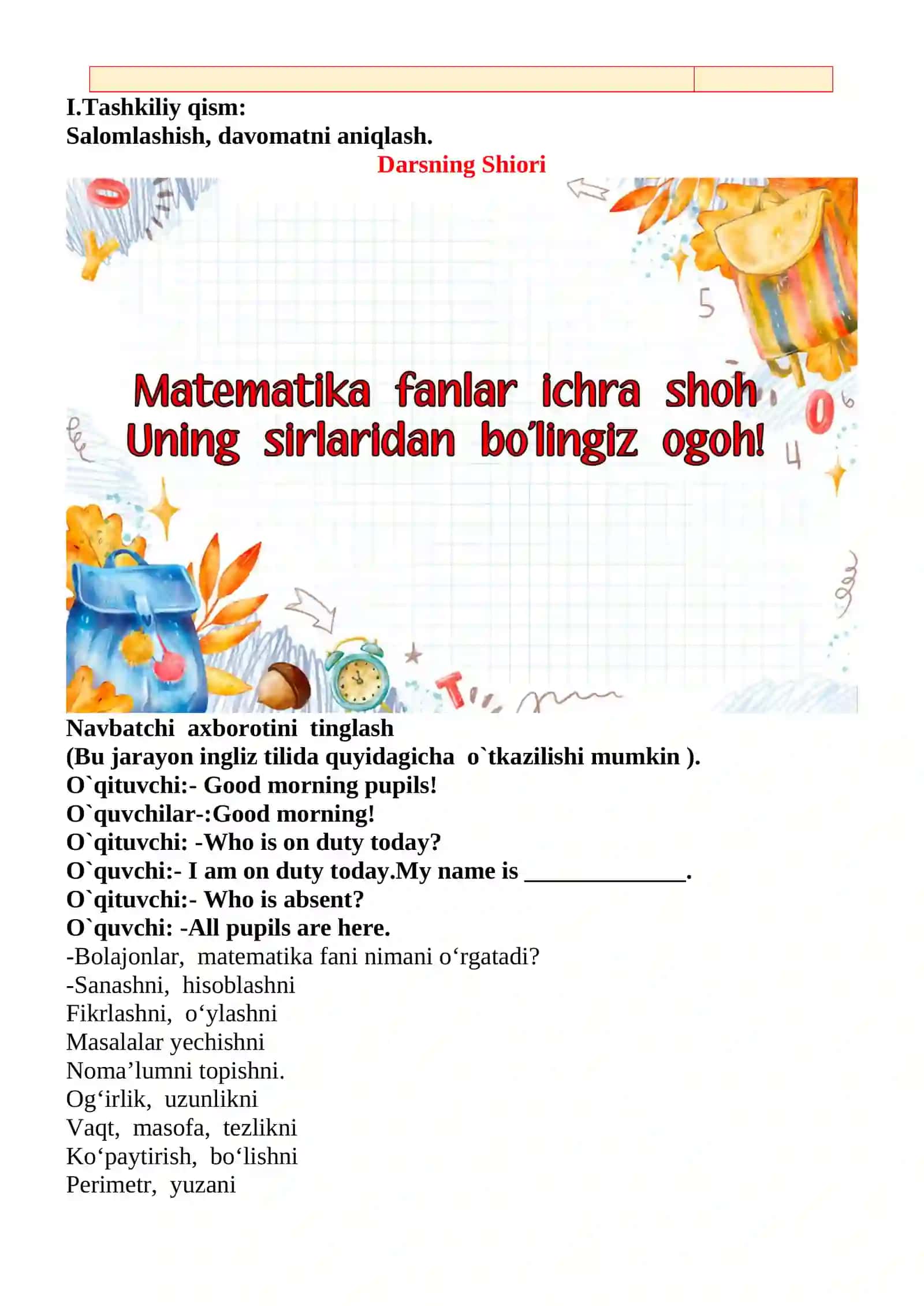 Sonni 7 ga bo‘lish mavzusida 2-sinf matematika fanidan dars ishlanmasi 3