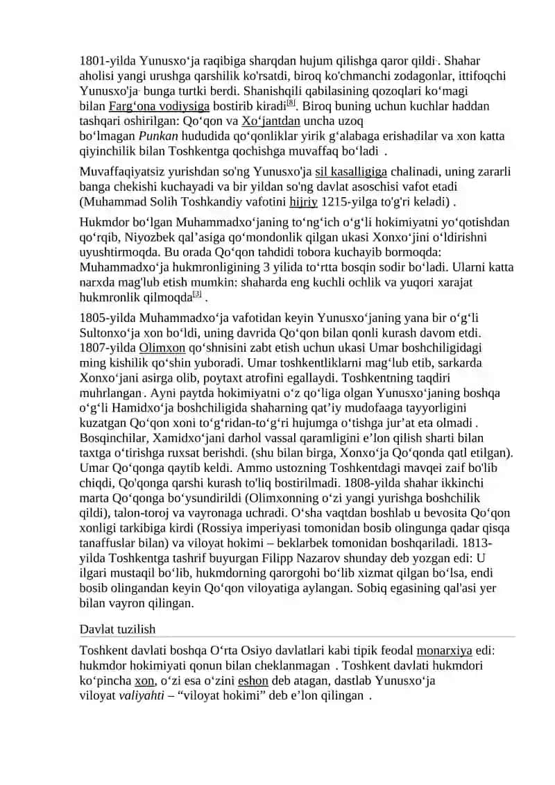 Toshkentning Tarixi 3