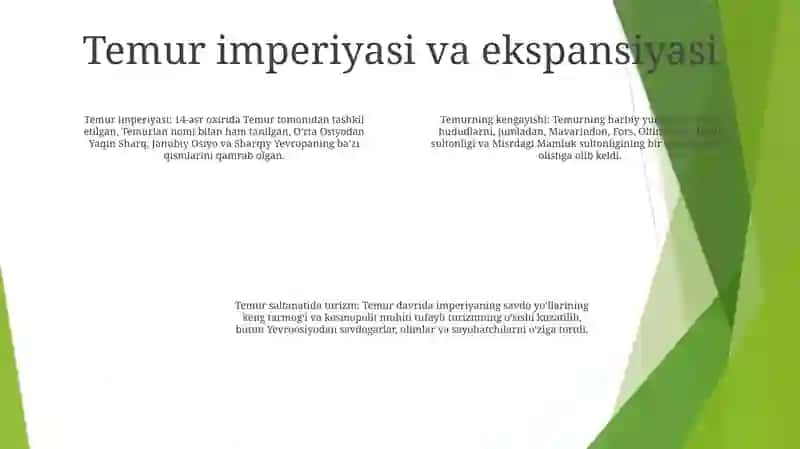 Amit Temur Davlati Davrida Turizm 3