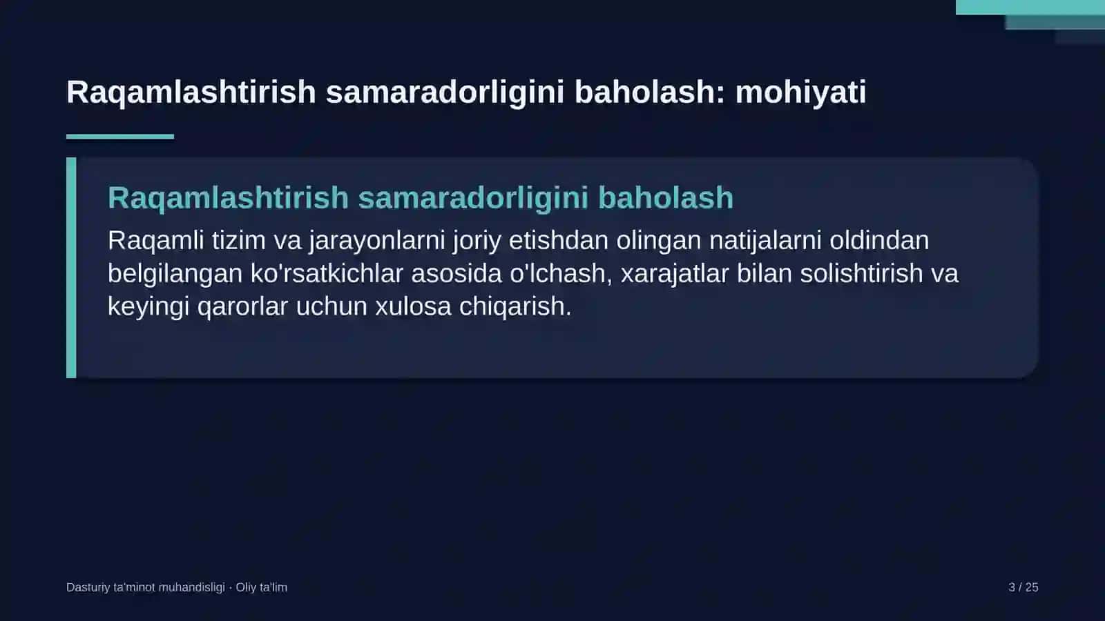 Baholash tashkilotlarida raqamlashtirish samaradorligini baholash 3
