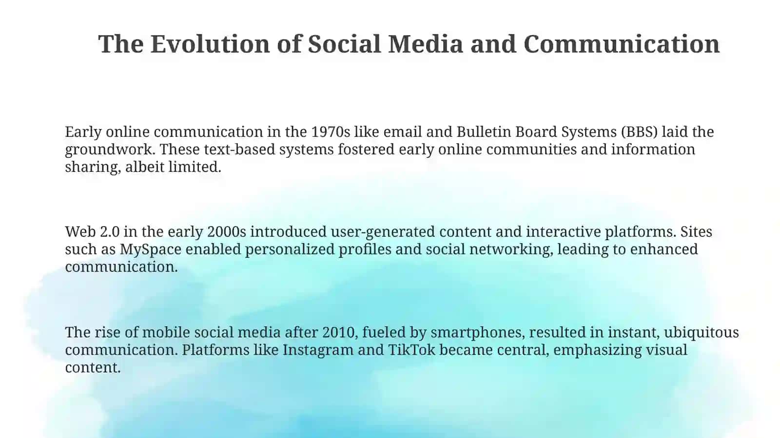Social media and communication 3
