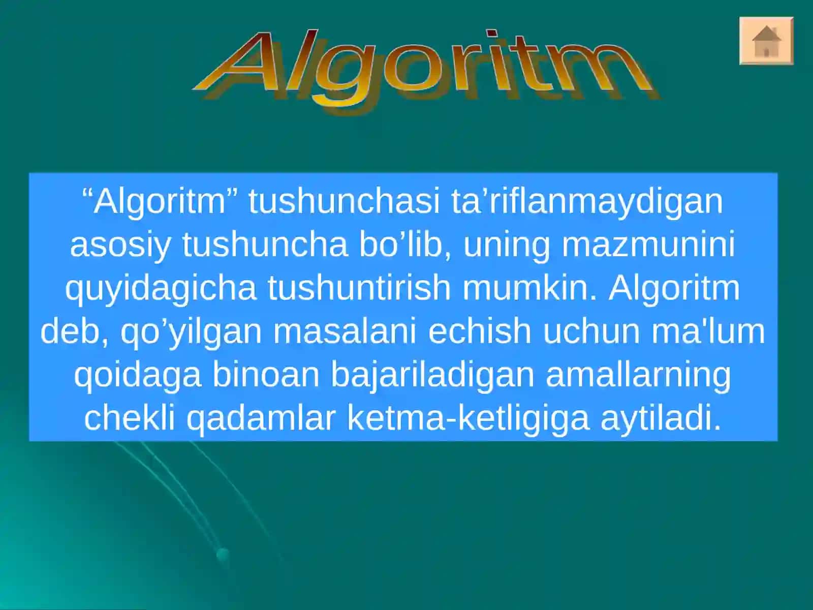 ALGORITM TUSHUNCHASI 3