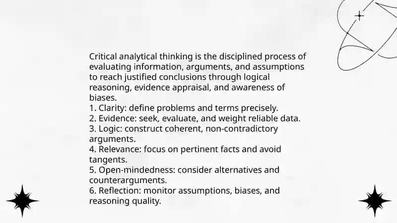 Critical analytical thinking 3