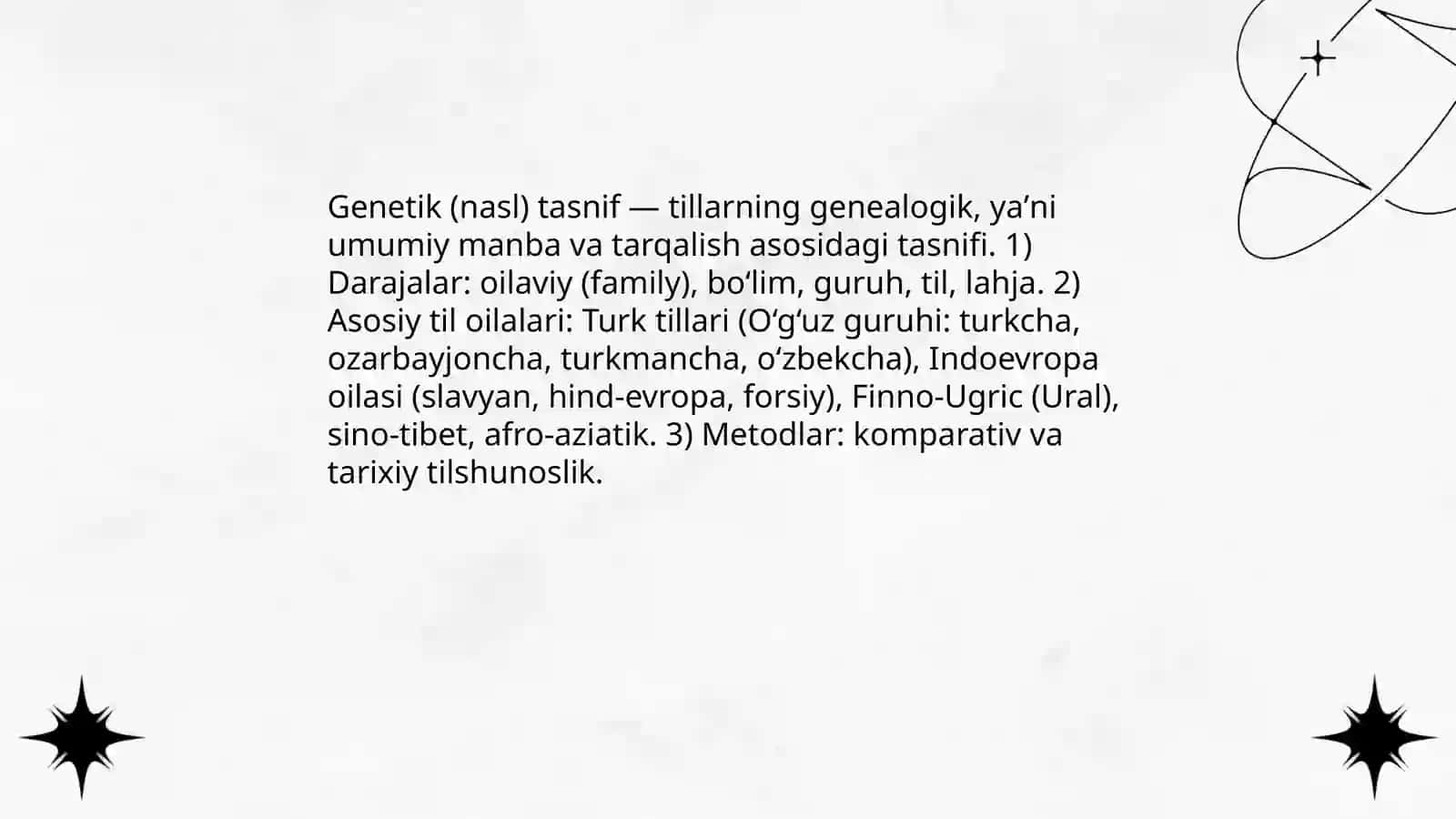 Tillarning tasnifi 3