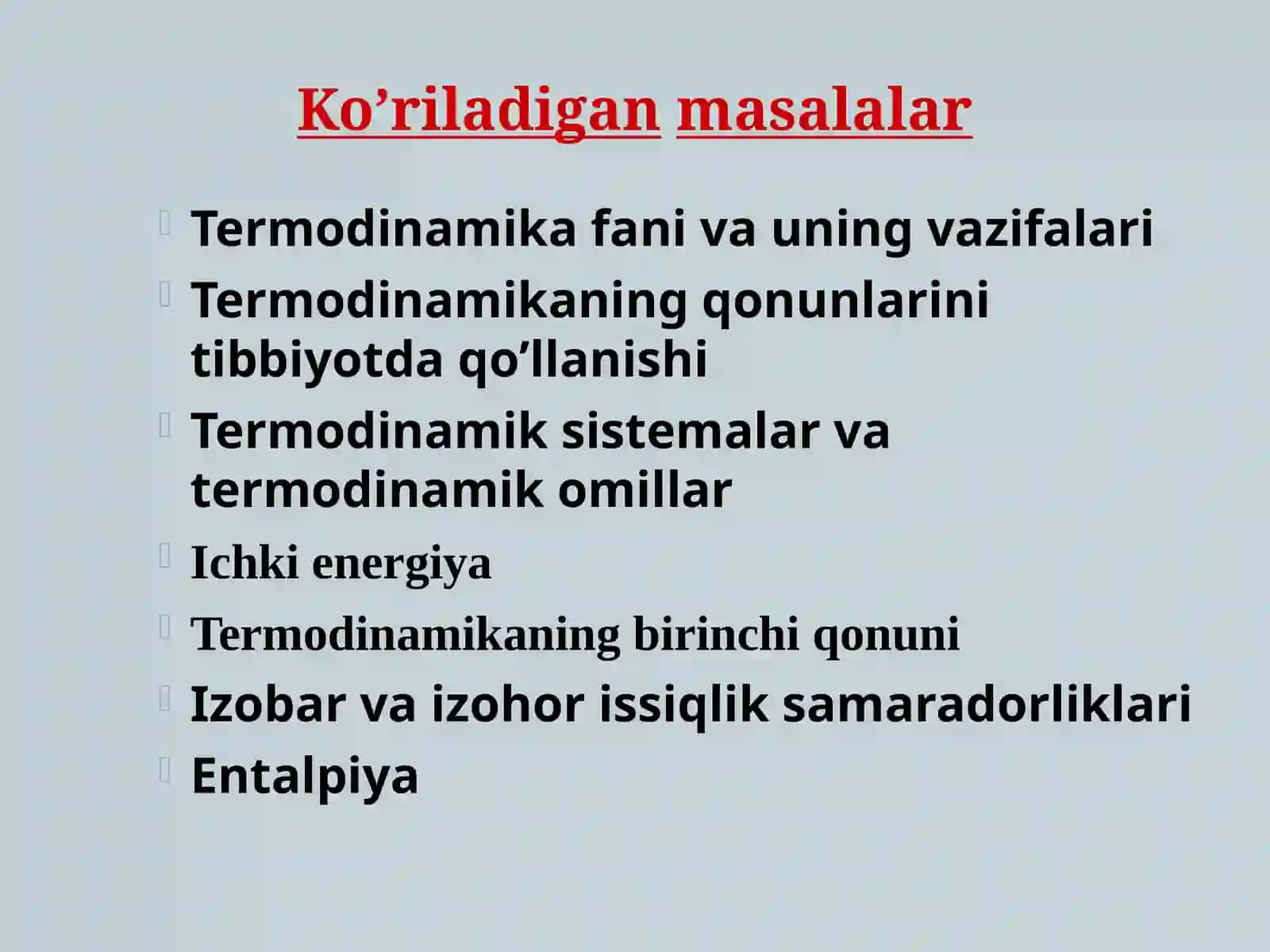 KIMYOVIY TERMODINAMIKA ASOSLARI 3