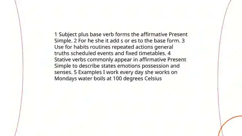 Present simple 3