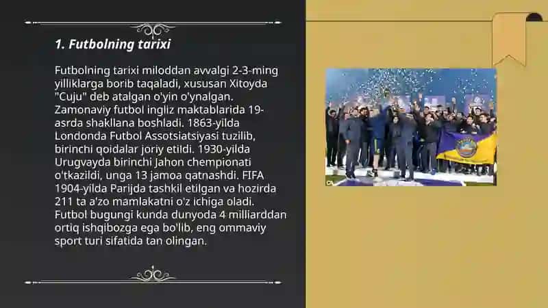 Futbolning Tarixi 3