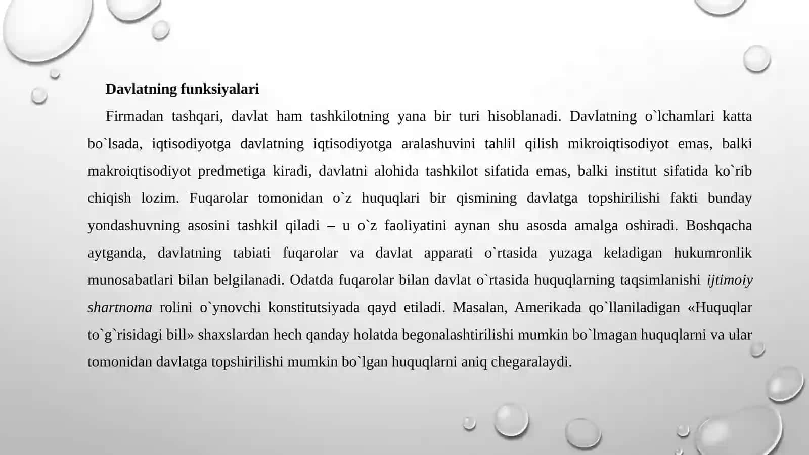 Davlatning funksiyalari 3