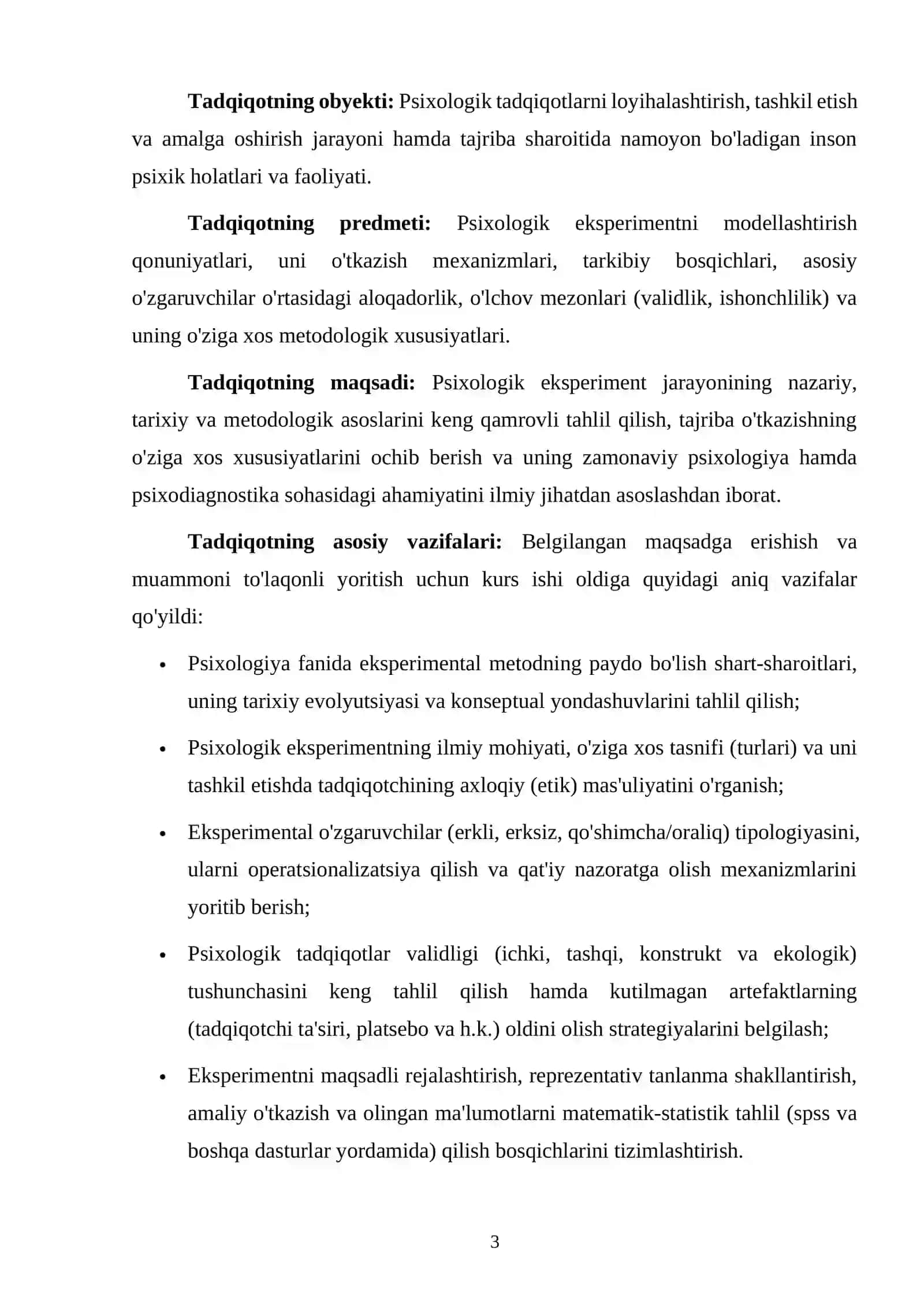 Psixologik eksperiment jarayoni va uning asosiy xususiyatlari 3