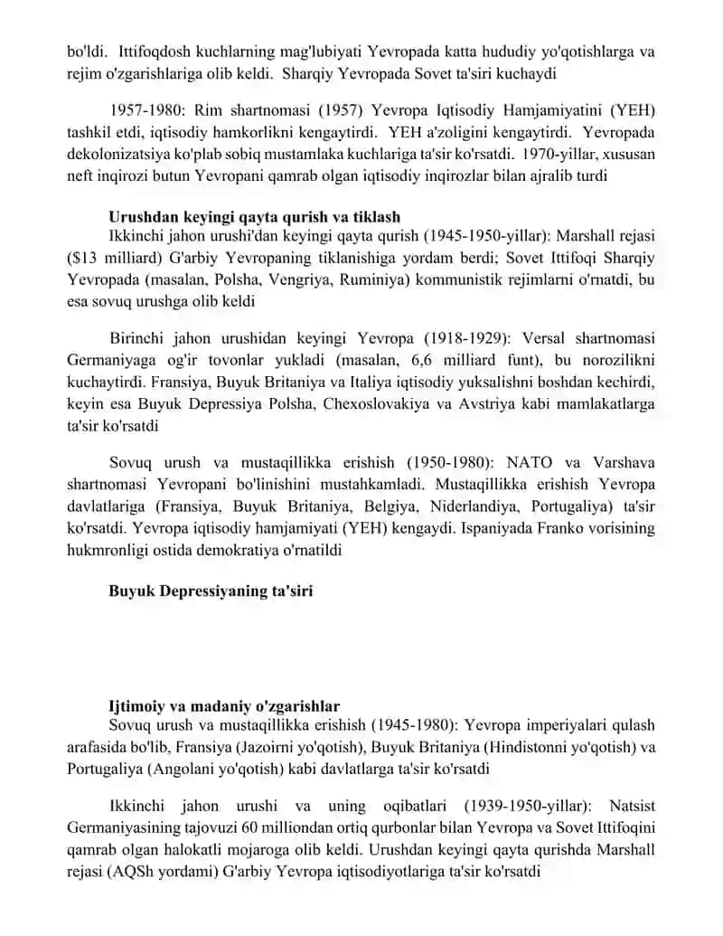 Yevropa mamlakatlarining tarixi 3
