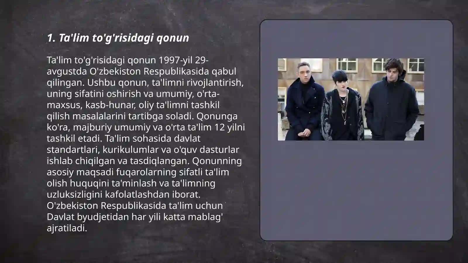 Ta'lim to'g'risidagi qonun 3