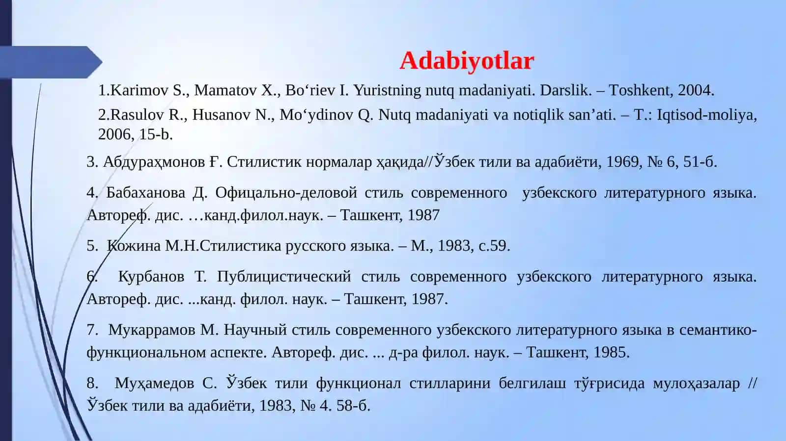 O‘zbek-lotinalif bosining imlo qoidalari 3
