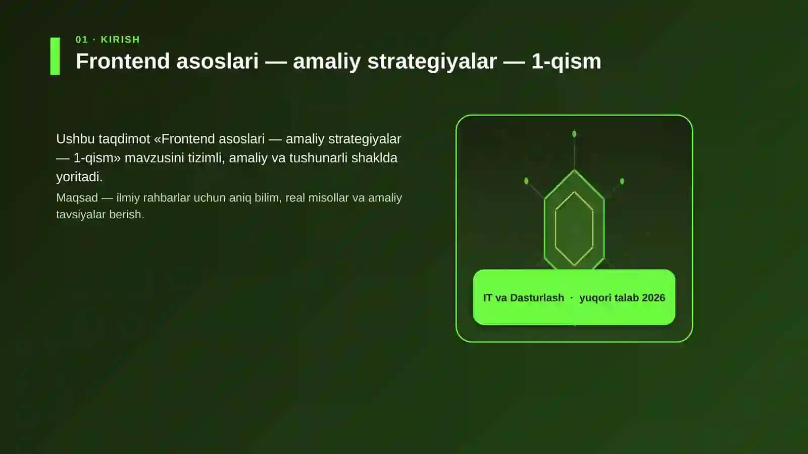 Frontend asoslari — amaliy strategiyalar — 1-qism 3