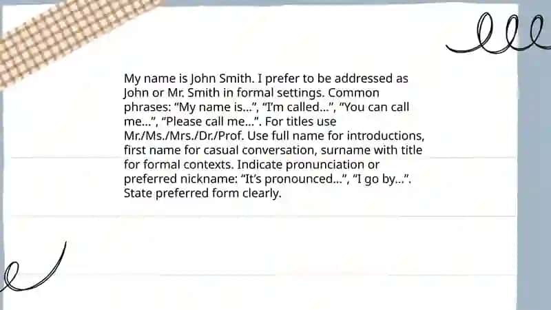 Self Introduction 3
