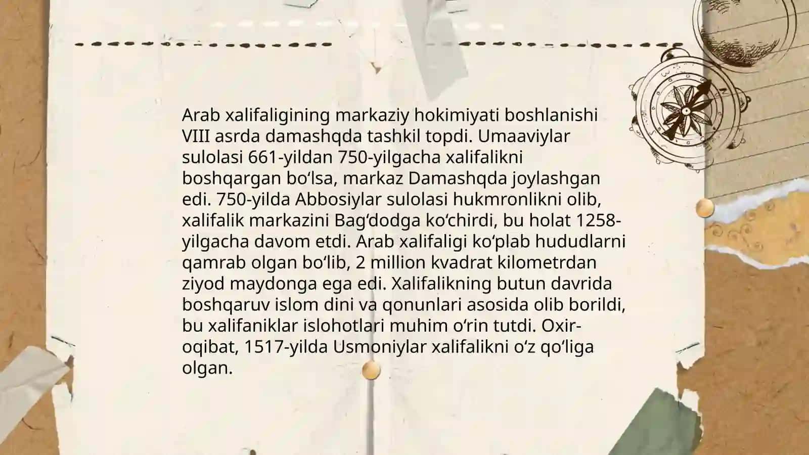 O'rta osiyo Arab Xalifaligi tarkibida 3