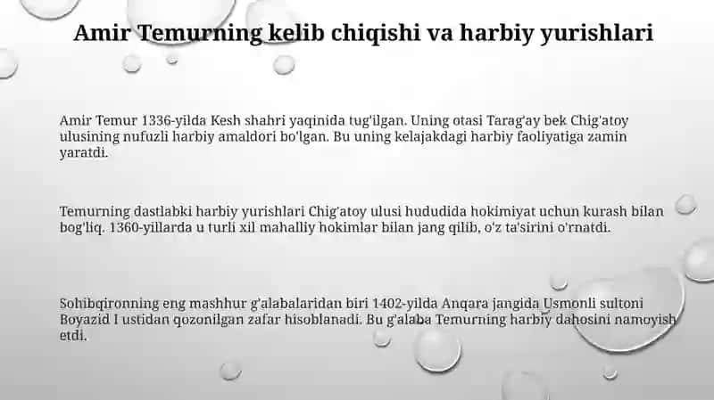 Amir Temur va Temuriylar davlati 3