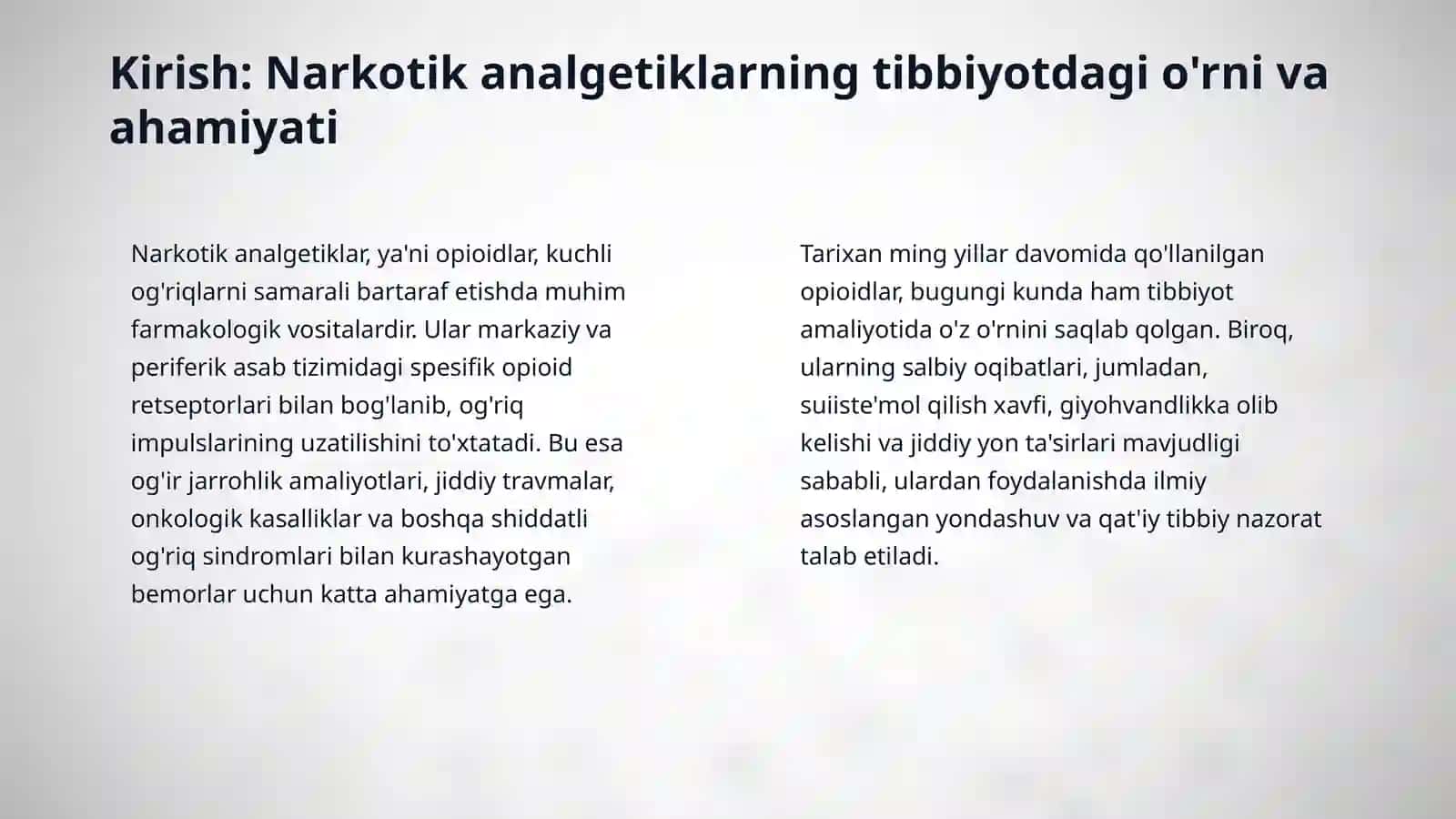 Narkotik analgetiklar 3