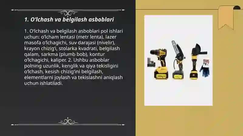 O‘lchash va belgilash asboblari 3