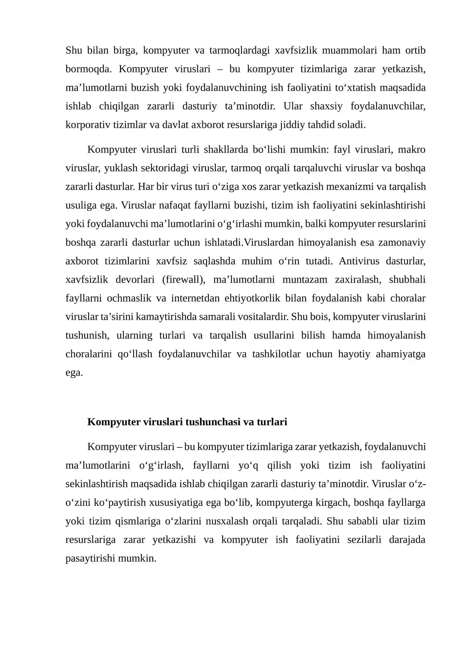 Kompyuter viruslari va virusdan himoyalanish usullari 3