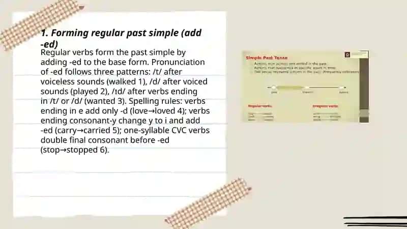 Past simple 3