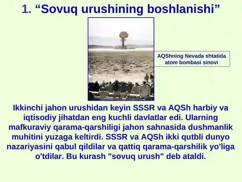Sovuq urushning boshlanishi 3