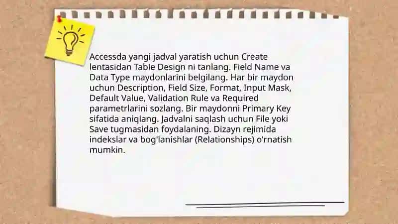 MBBT Access dasturi 3