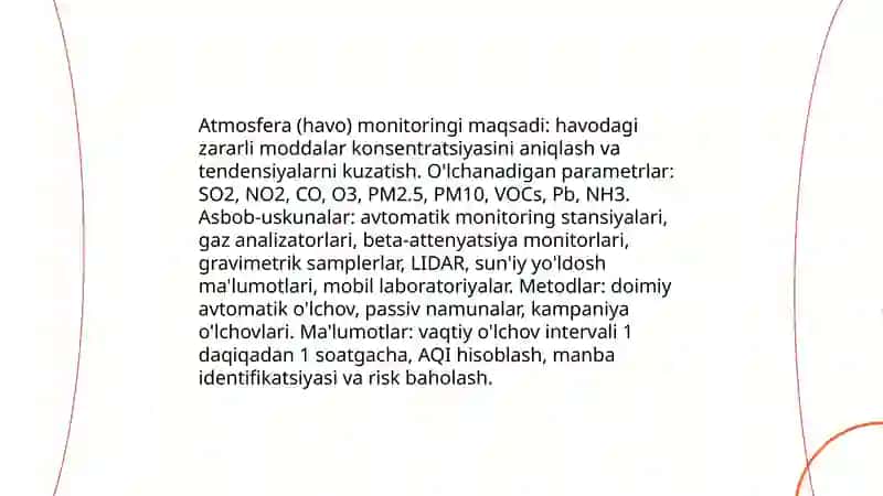 Atmosfera (havo) monitoringi 3