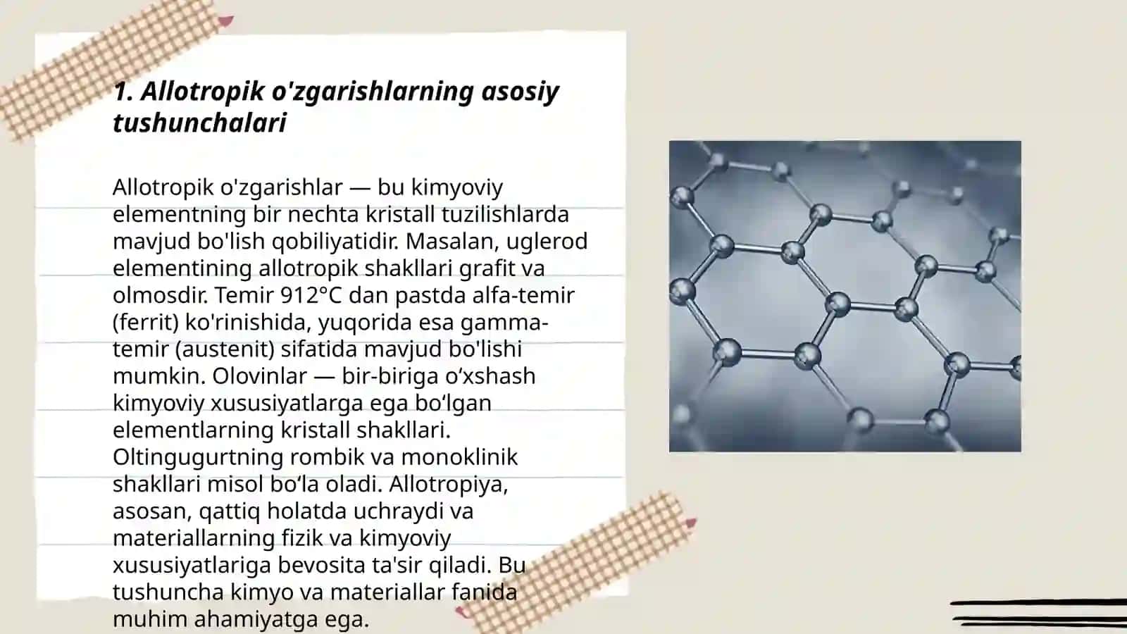 Allotropik özgarishlar 3