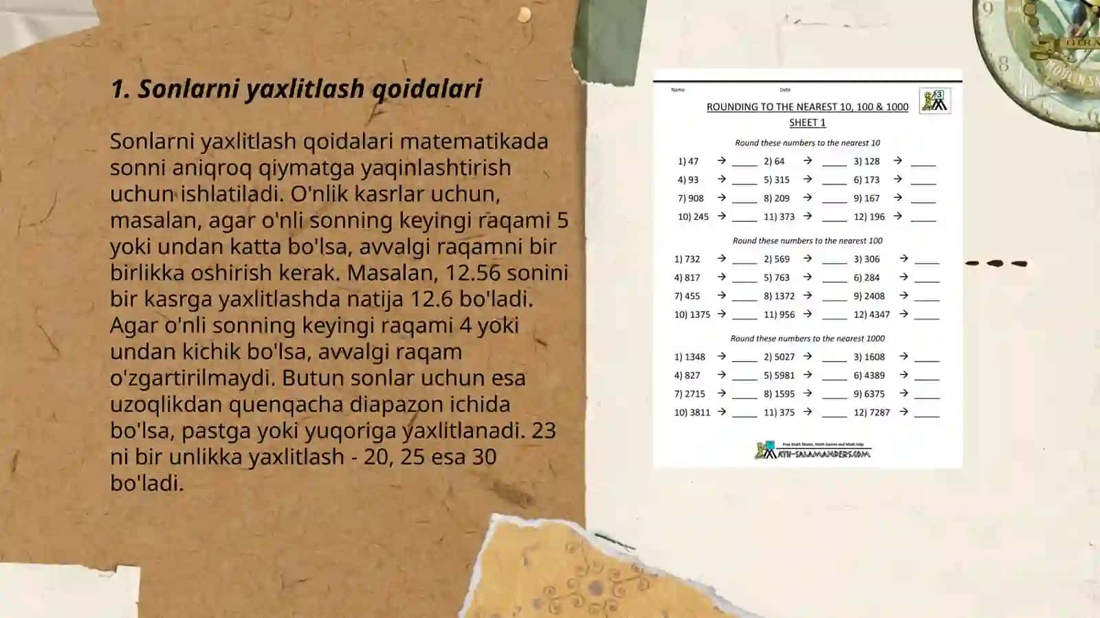 Sonlarni yaxlitlash qoidalari 3