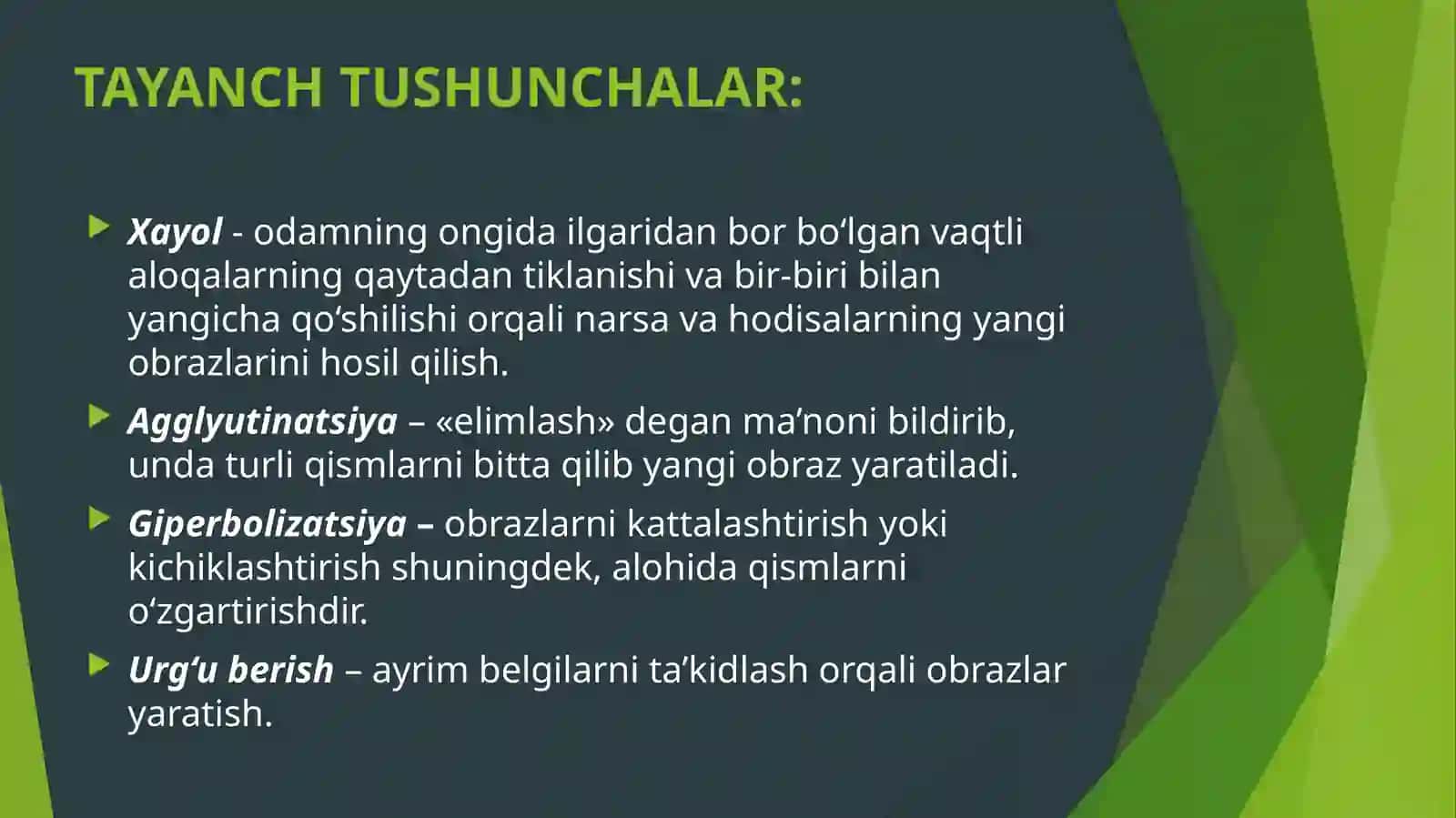 Xayol jarayonlari va uning turlari 3