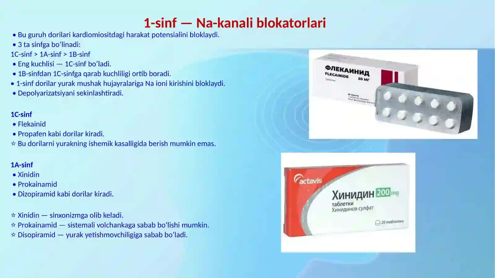 Antiaritmik dorilar 3