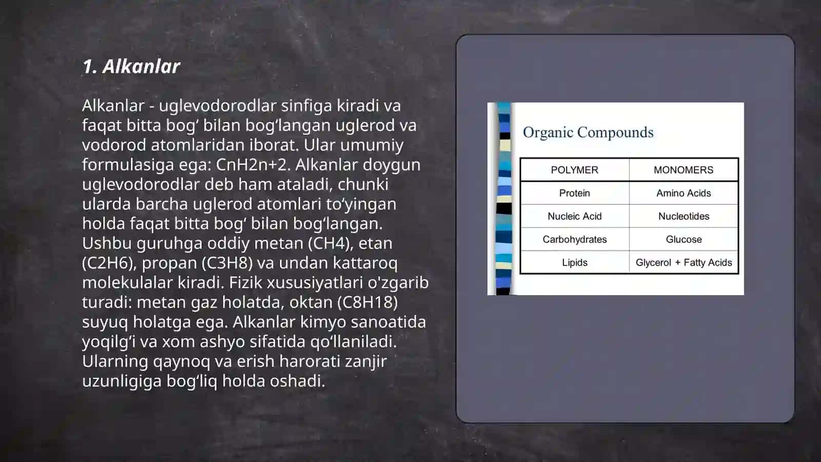 Organik birikmalar sinflari 3