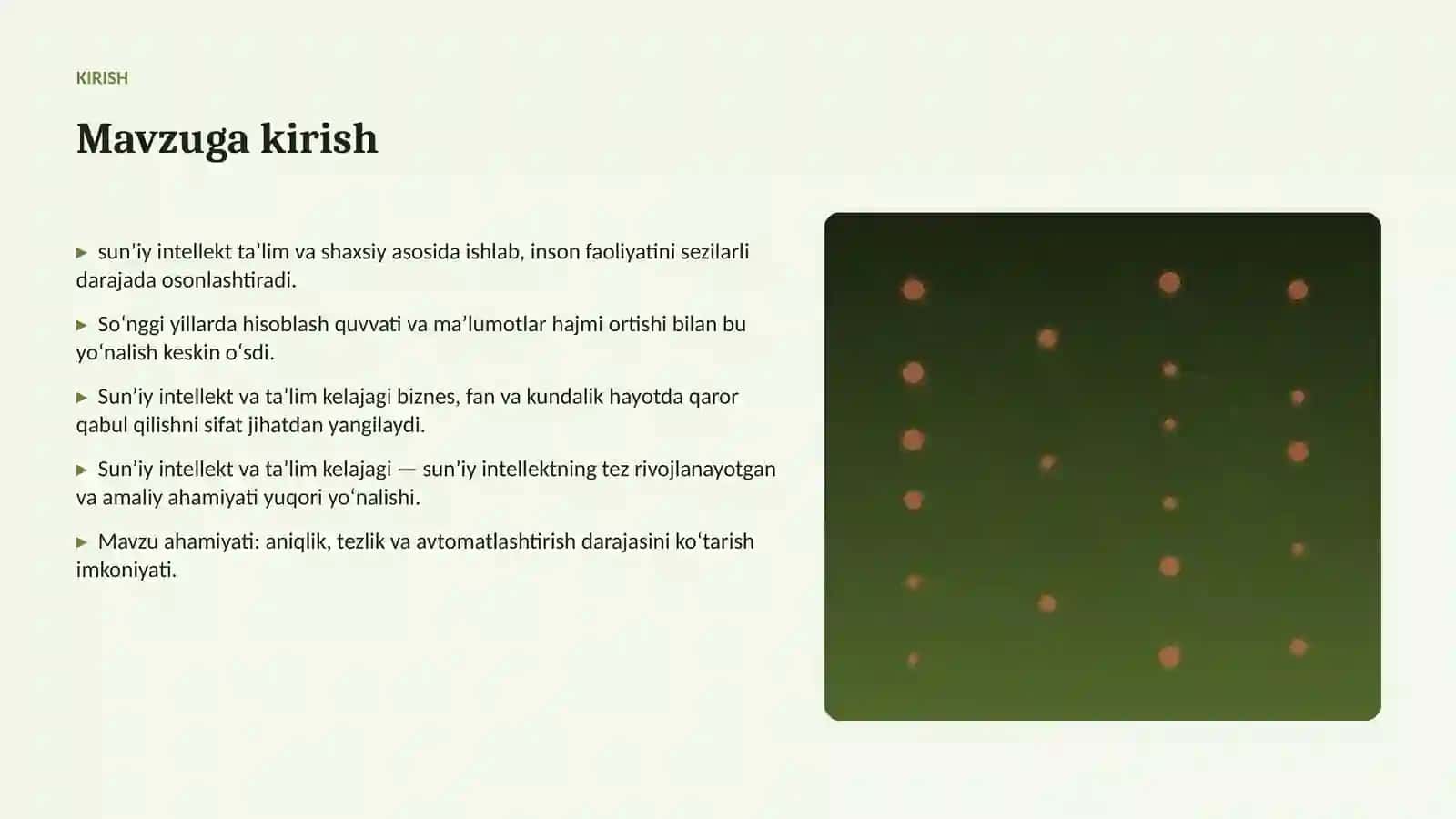 SUNʼIY INTELLEKT • PROFESSIONAL TAQDIMOT 3