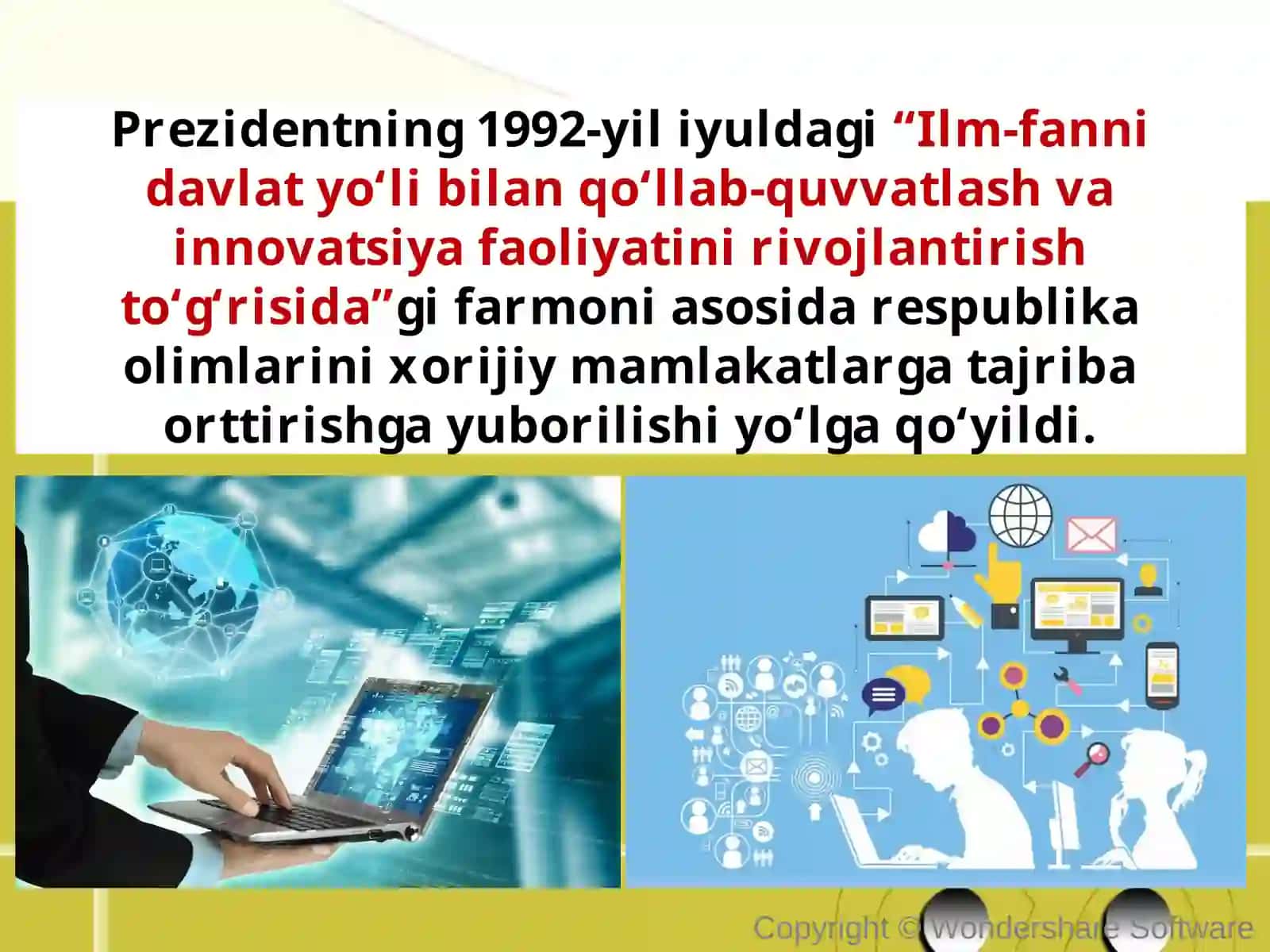 11-sinf O’zbekiston tarixi fani darsligi. Mustaqillikning dastlabki yillarida ilm-fan haqida ma'lumotlar 3