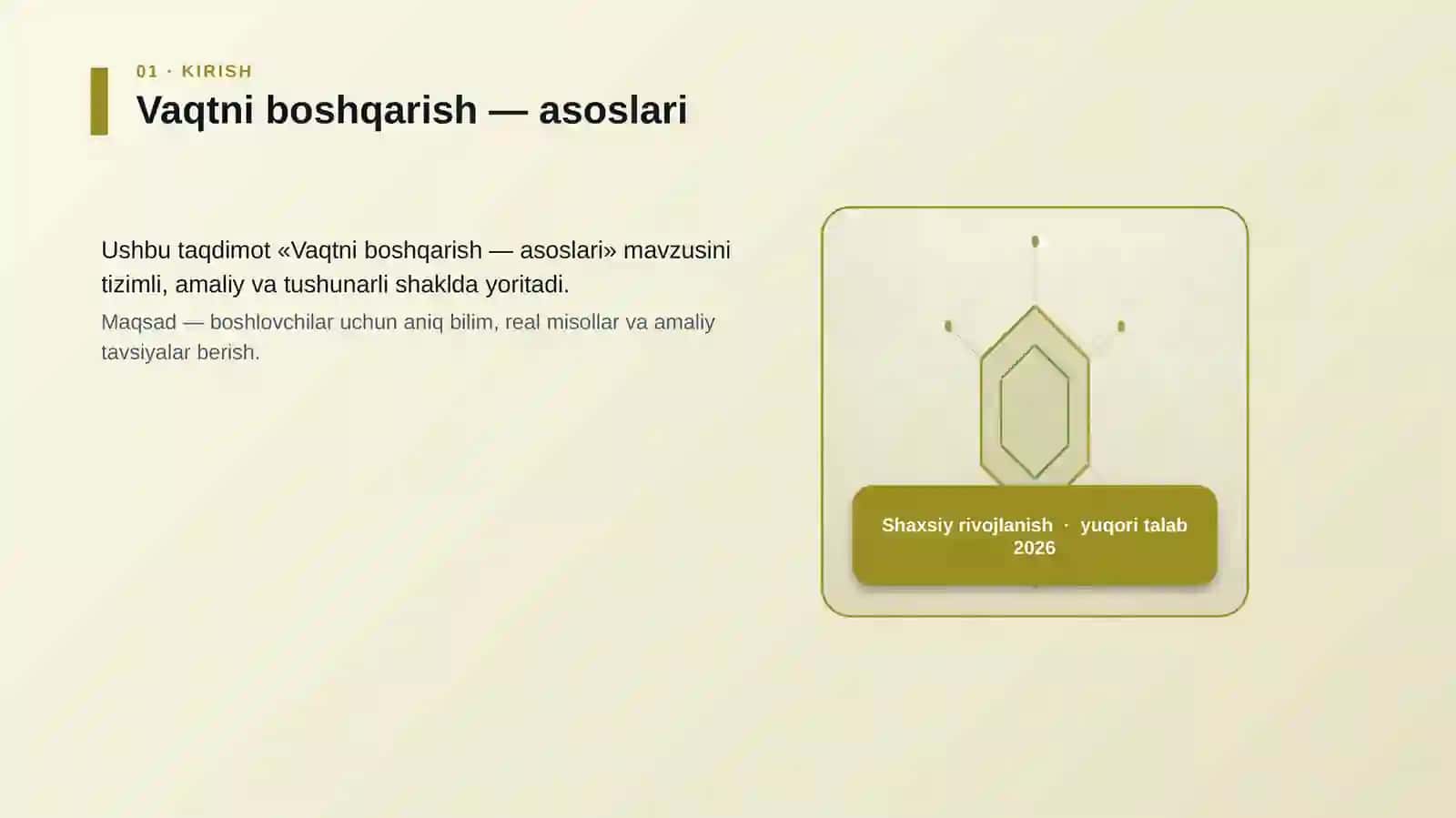 Vaqtni boshqarish — asoslari 3